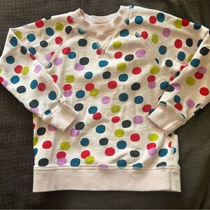 Hanna Andersson Pink Polka Dot Sweatshirt